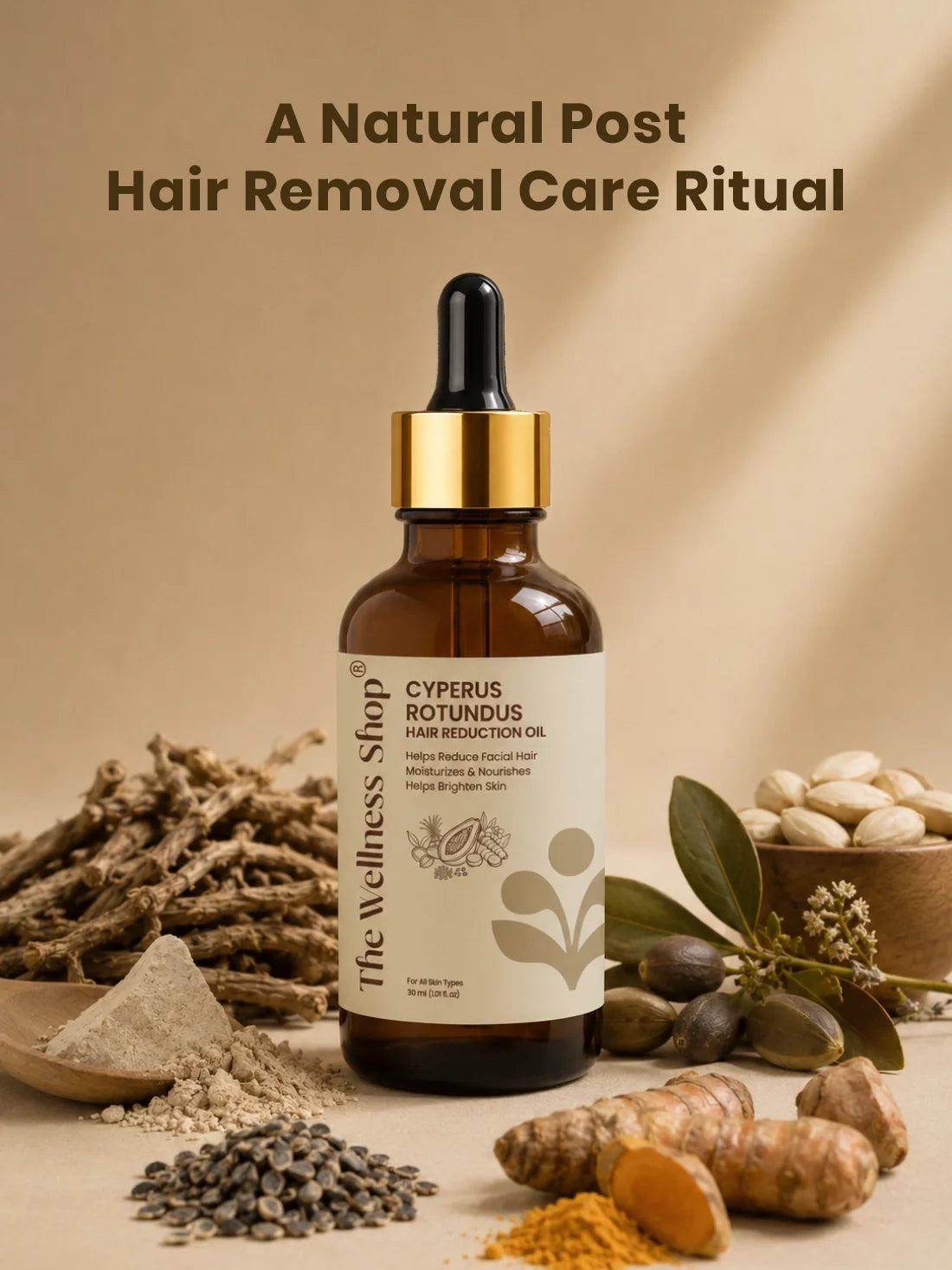 Cyperus Rotundus Permanent Hair Reduction Oil