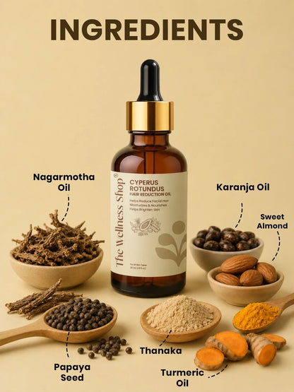 Cyperus Rotundus Permanent Hair Reduction Oil